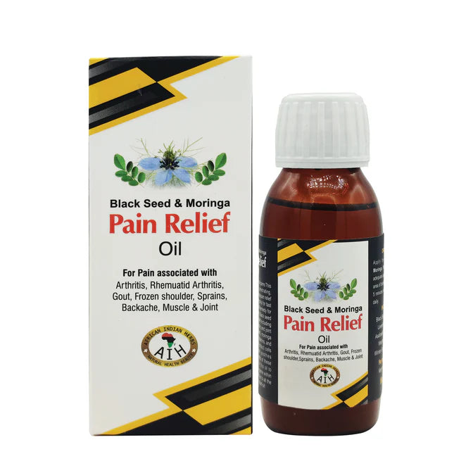 Black Seed and Moringa Pain Relief Oil African Herbal Treasures
