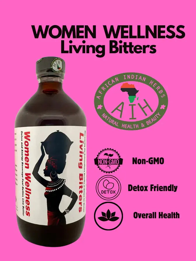 Women Wellness Living Bitters - 16 oz Bottle African Herbal Treasures