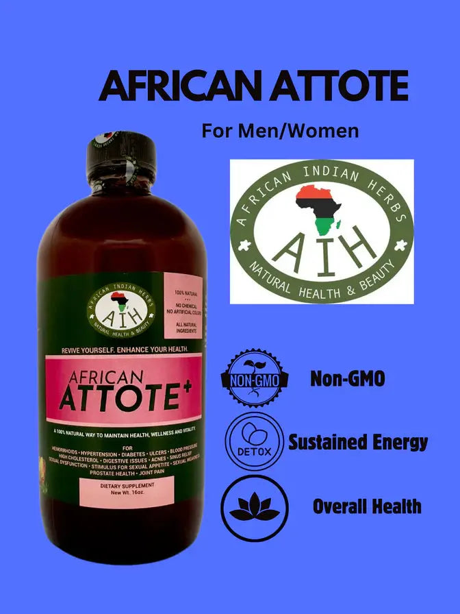 African Attote MEN POWER BEDROOM Boosts Male Sexual Potency & Performance African Herbal Treasures