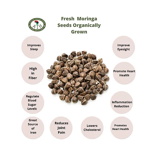 Fresh Moringa Seeds Organically Grown African Herbal Treasures