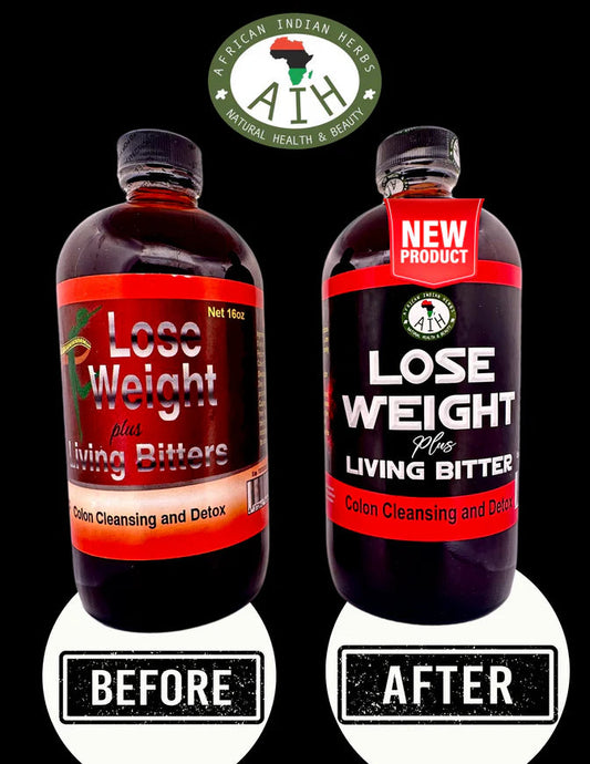 Lose Weight Plus Living Bitters Colon Cleansing and Detox African Herbal Treasures