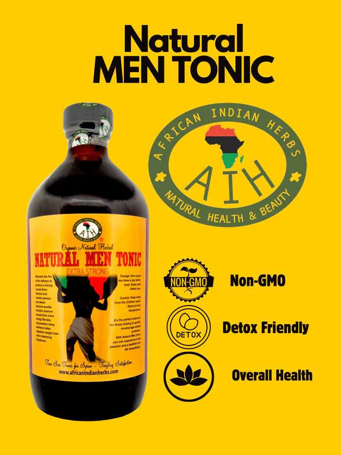 Natural Men Tonic - 16 oz Bottle African Herbal Treasures