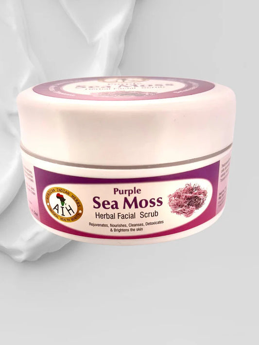 Purple Seamoss Facial Scrub African Herbal Treasures