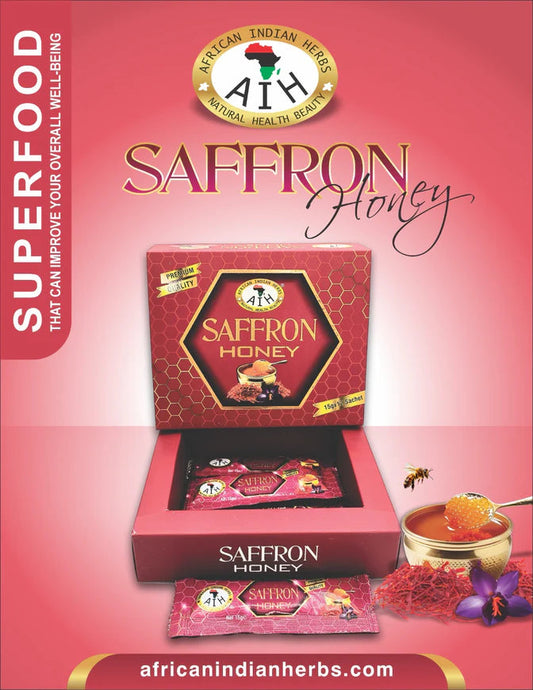 Buy African Herbal Treasures Organic Saffron Honey African Herbal Treasures